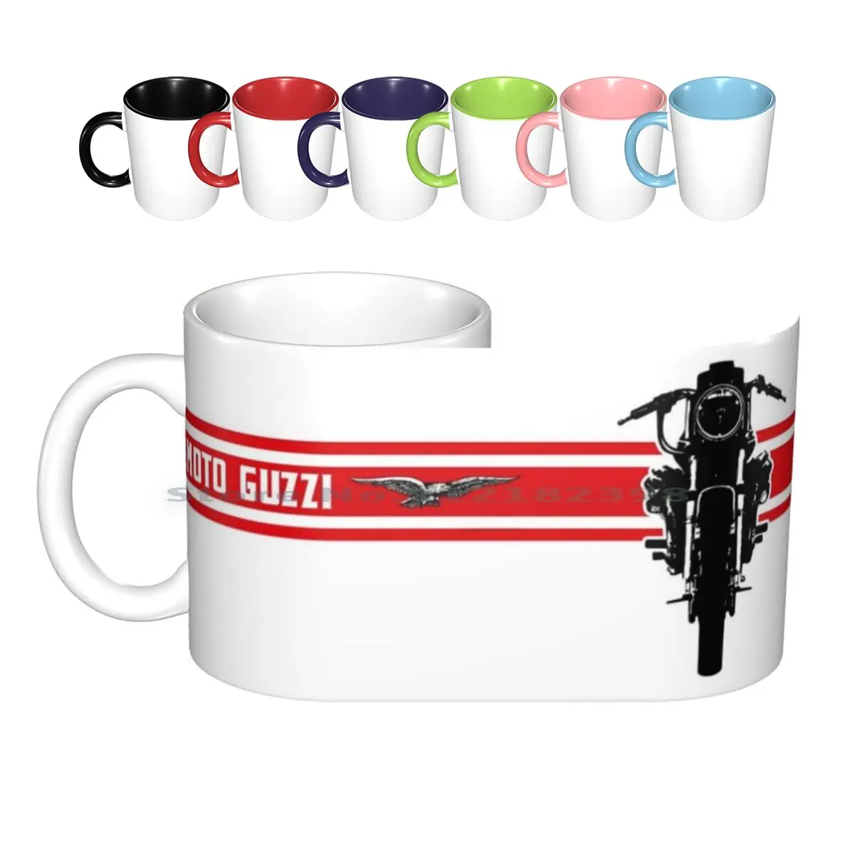 Guzzi Classic V7 Ceramic Mugs Coffee Cups Milk Tea Mug Guzzi Moto Guzzi Motorbike Passion Moto Guzzi V7 Guzzi V7 V7 Moto Ho Un