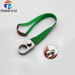 Slingshot Ring Hunting Catapult Stainless steel Metal with Rubber band Outdoor Shooting Powerful Finger Slingshots