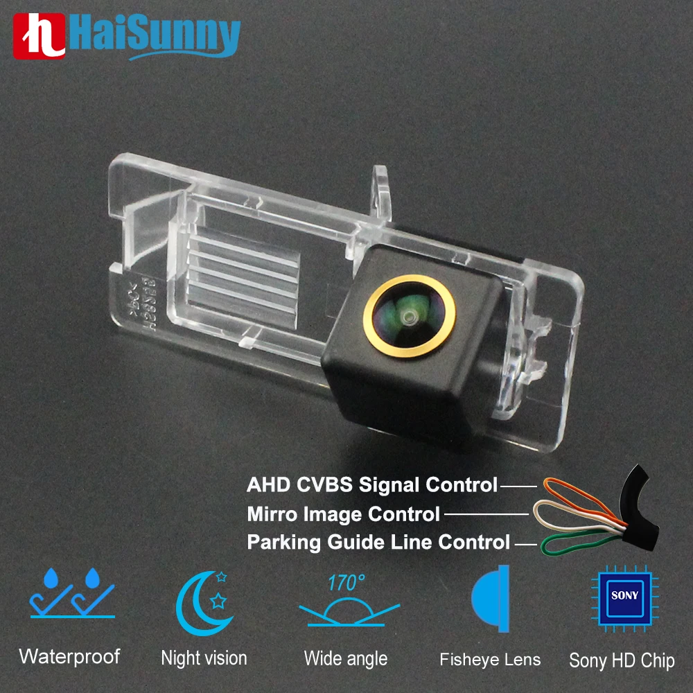 Full HD AHD Fisheye Lens Car Reverse Backup Rear View Camera For Renault Clio 3 Espace 4 Scenic Laguna 2 II 3 III Mirror Image