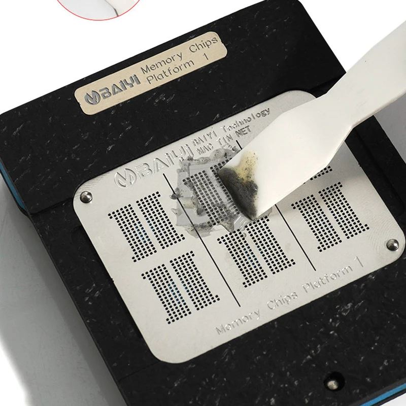 Kit stencil reballing BGA per Chip Macbook IC PMU/SMC/T1/T2/RAM/NAND/WIFI/modello di riscaldamento diretto Chip di alimentazione con dispositivo di