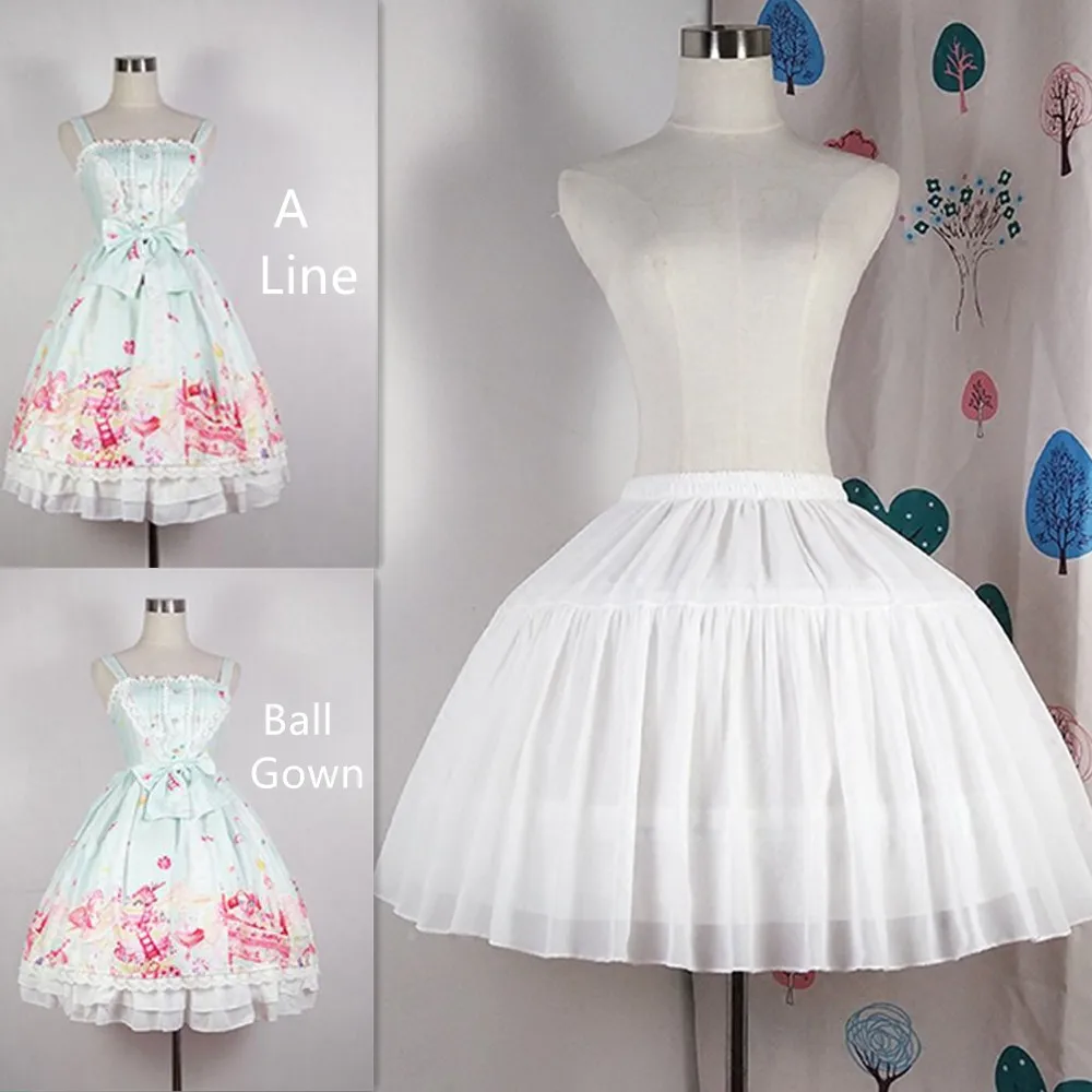 ปรับสาย Crinoline Underskirt คอสเพลย์ Petticoat สั้นสีขาว Petticoat อุปกรณ์งานแต่งงานงานแต่งงาน