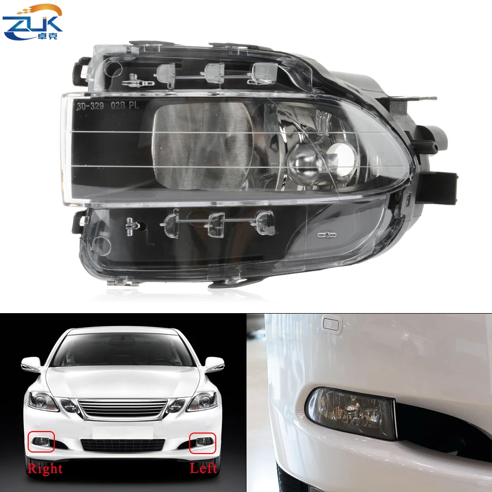 

ZUK Front Bumper Fog Lamp Fog Light Driving Lamp Foglight For LEXUS GS300 GS350 GS430 GS460 GS450H 2006 2007 2008 2009 2010 2011