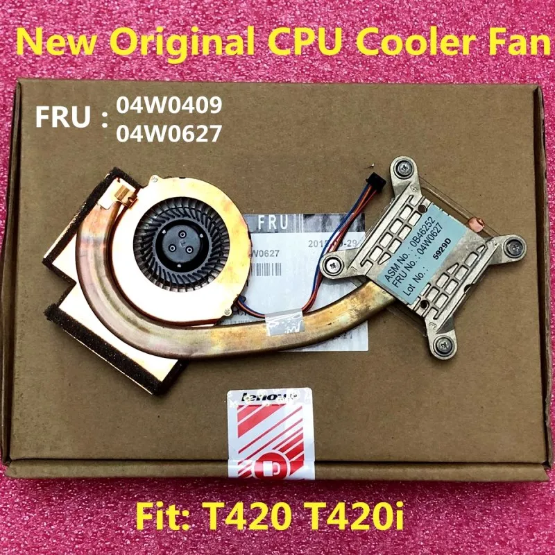 Pendingin Radiator Heatsink Kipas Pendingin CPU Asli Baru untuk Laptop Lenovo Thinkpad T420 T420i Cou: 04W0409 04W0627