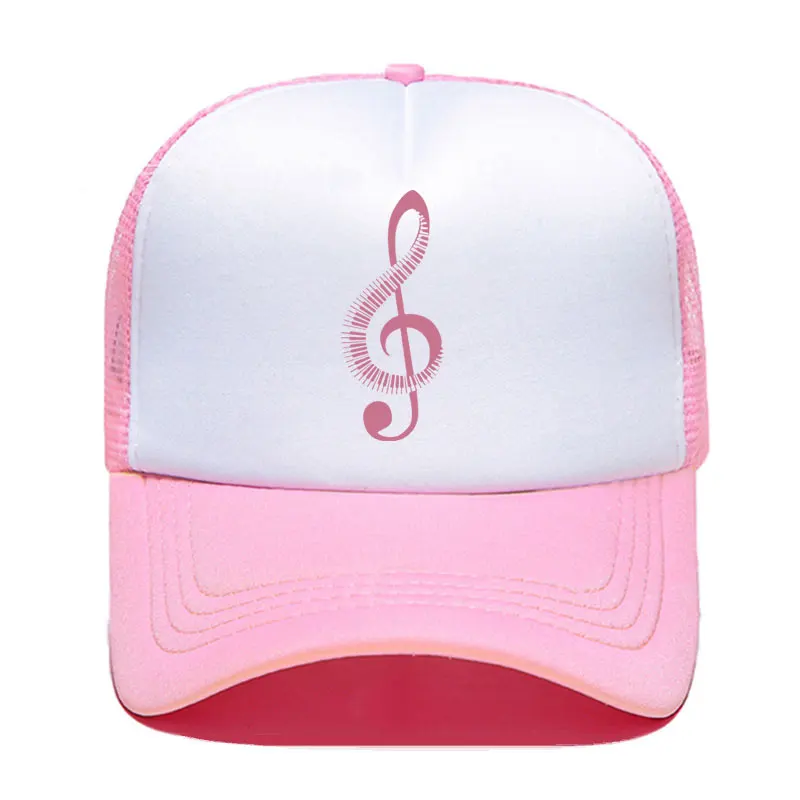 Fashion Ultra Music Festival Music Note Baseball Cap Men Women Parent-child Hats Mesh Visor Outdoor Sun Hat Adjustable Caps