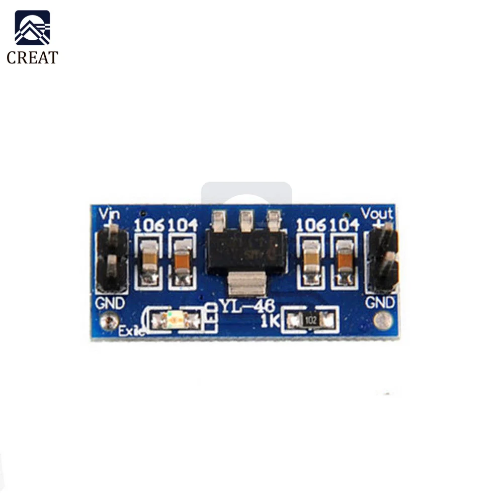 SMD AMS1117 DC-DC Step Down Buck Converter Power Supply Module DC 4.75-12V to 1.2V 1.5V 1.8V 2.5V 3.3V 5.0V for Arduino