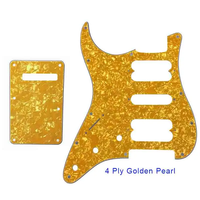 

Xinyue Guitar Parts St Pickguards With Back Plate For Fender Left Handed Classic Player Strat HSH Electric Guitar 11 Hole