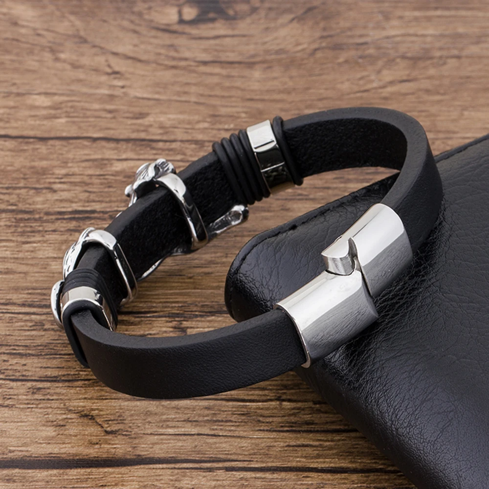 TYO Gelang Pria Kulit Punk Bes - Men'S Accessories And Jewelry ulasan dan harga