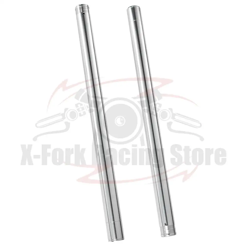 Front Fork Inner Tubes Pipes Bars Silver Pair For Honda BROS400 NT400 NC25  BROS650 NT650 RC31 41x647mm 51410-BN4-003