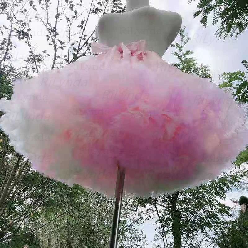 Tule curto Crinolina para mulheres, saiote nupcial de casamento vintage, saia branca, rockabilly tutu, casamento Tulle, Halloween