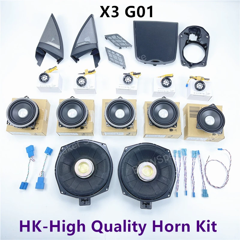 For BMW NEW X3 G01 Sound High Frequency Horn In The Car High Quality Tweeter Cover Midrange Subwoofer Bass Audio Speakers