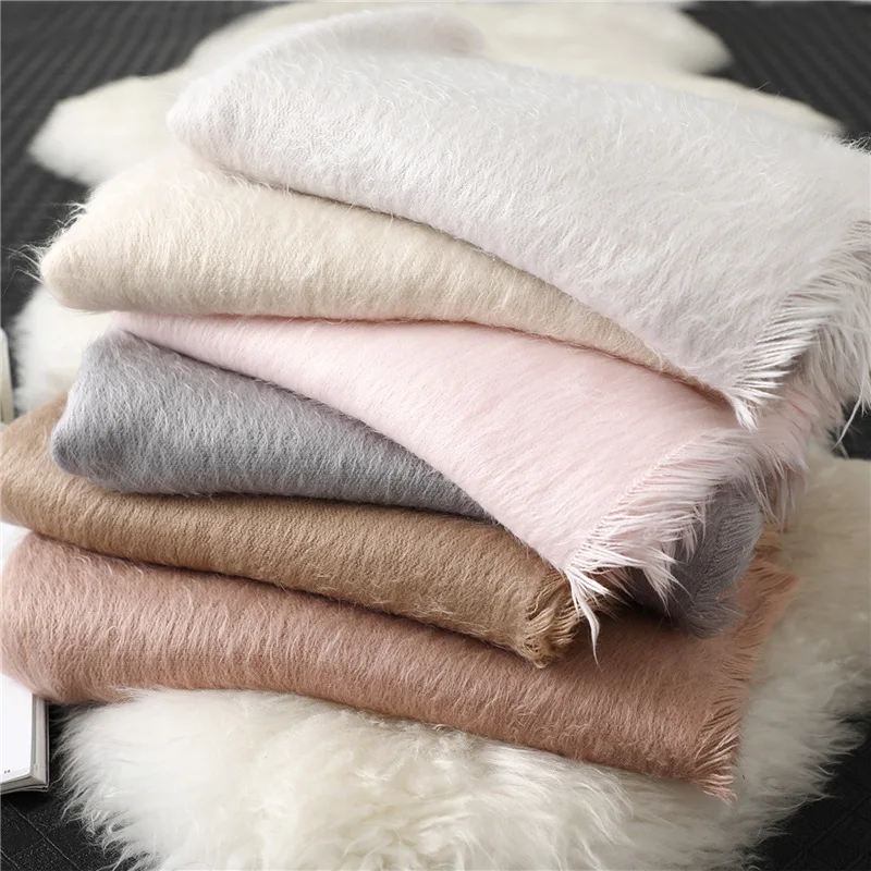 

2024 Hijab Hot Selling New Winter Warming Thickening Pure Cashmere Scarf Female Shawl Bandana Cachecol Women Scarves Pashmina