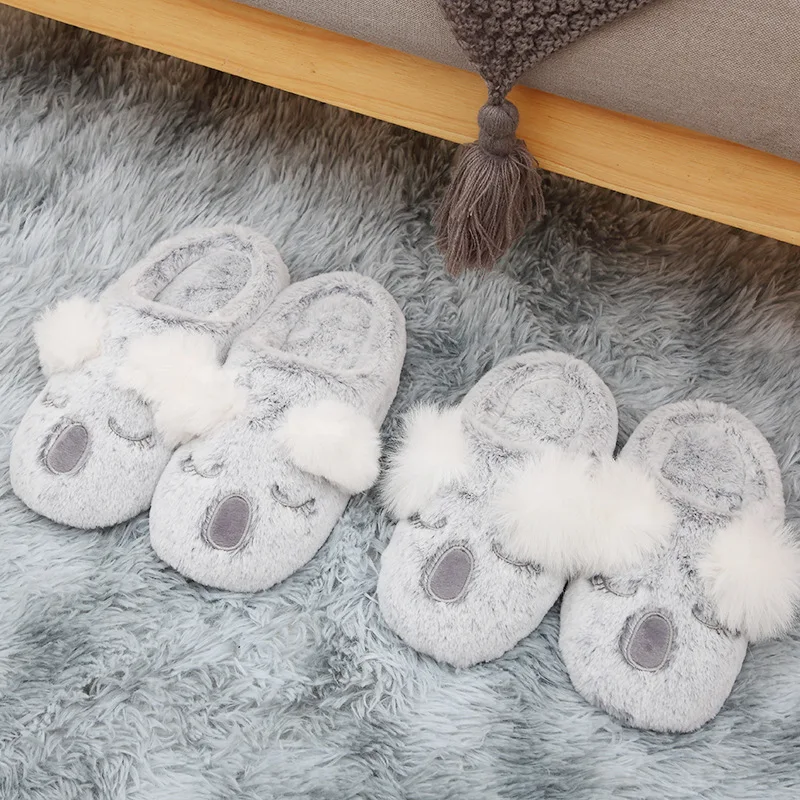 Pantofole speciali in pelliccia Koala Unisex scarpe divertenti carine uomo donna pantofole invernali pantofole personalizzate pantofole per la casa per bambini Indoor