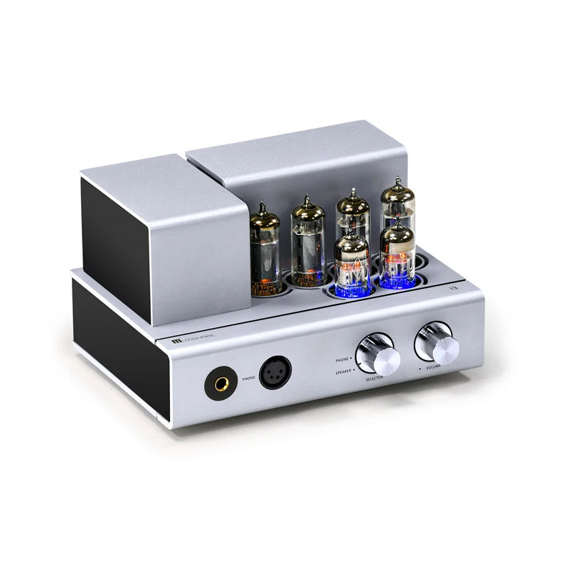 MUZISHARE i3  12W*2 Vacuum Tube Power Amplifier/Headphone Amplifier/Bluetooth/Class A Fever Tube Amplifier/6H2N-EB*2、 6P1*4