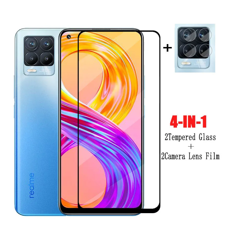 

Стекло на клеевой основе для Realme 8 Pro, закаленное стекло для Realme 8 Pro, 8i, C21, C21Y, Narzo 50A, 50i, 30, 30A, защитная пленка для экрана телефона