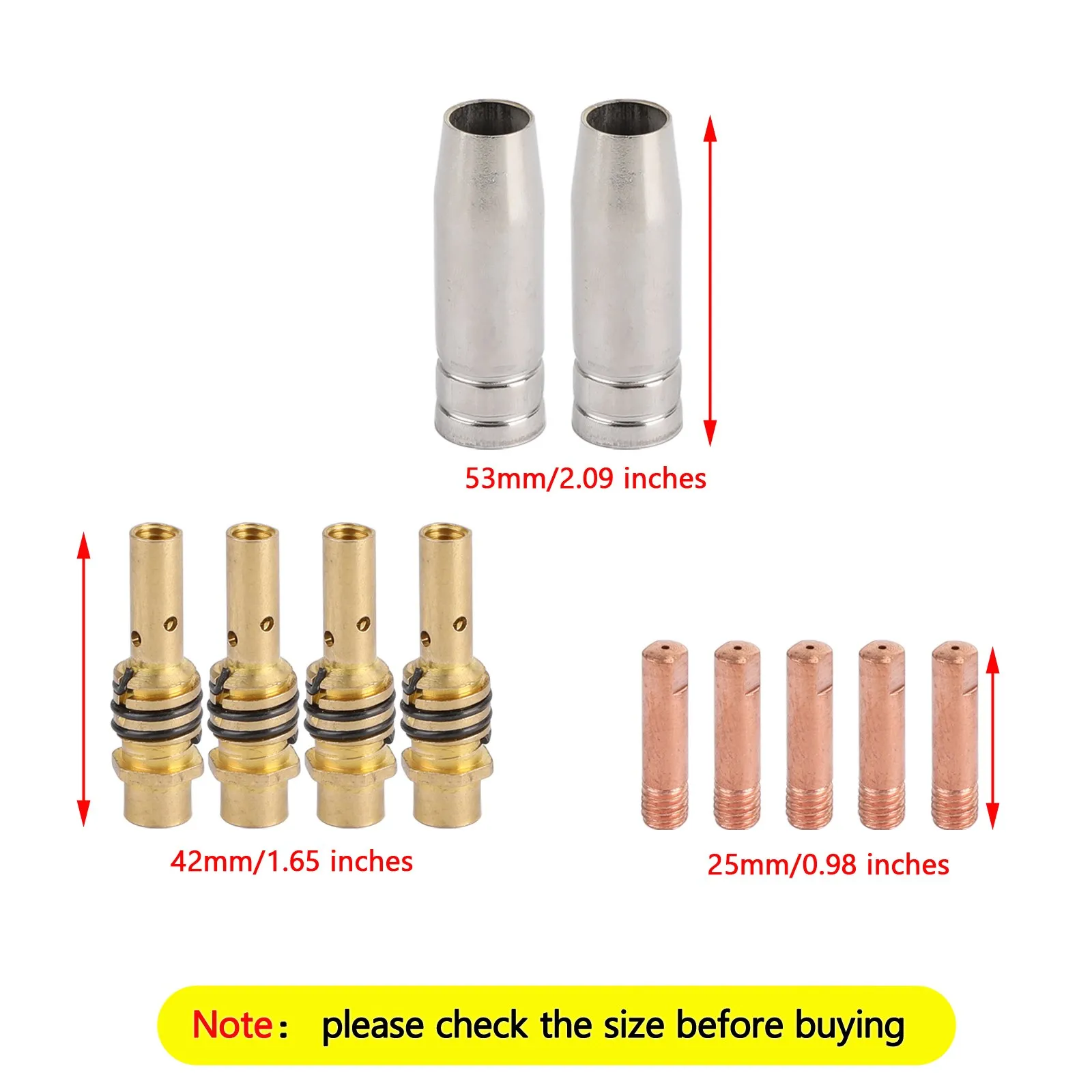 Areyourshop 11pcs MB15 15AK 15 AK Tip 0.8mm 0.03