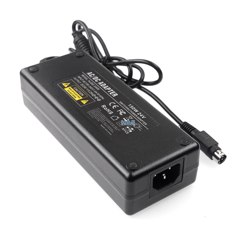 24v 6aから4ピンAC100V-240VからDCへの変換アダプター,フラットパネル