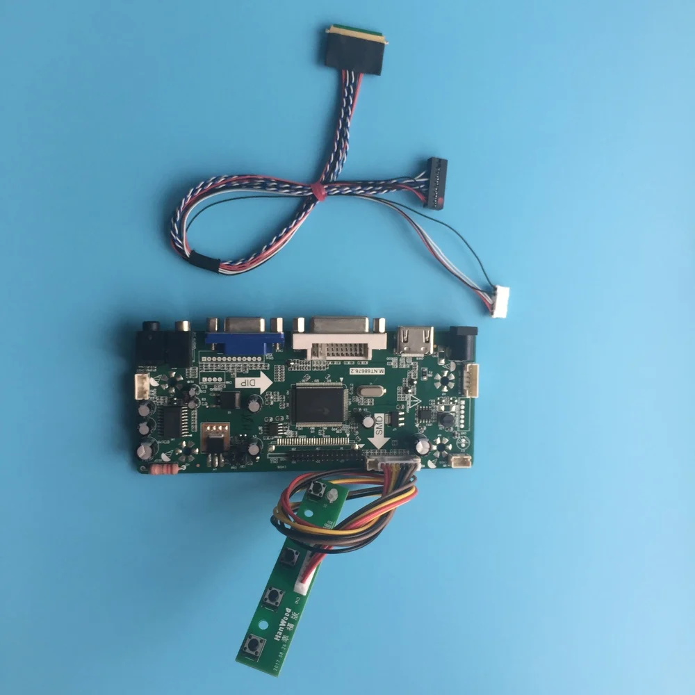 

Плата драйвера контроллера audio LCD kit card для 40-контактного LP156WF4-SLB7 1920X1080 15,6 "экран DVI светодиодный HDMI-совместимый VGA M.NT68676