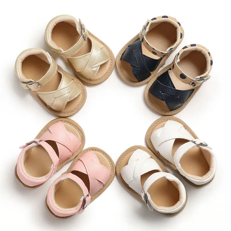 Breathable Summer Baby Kid Boy Girl Sandals Prewalker Newborn Leather Soft Sole Crib Shoes Cute Lovely Baby Shoes