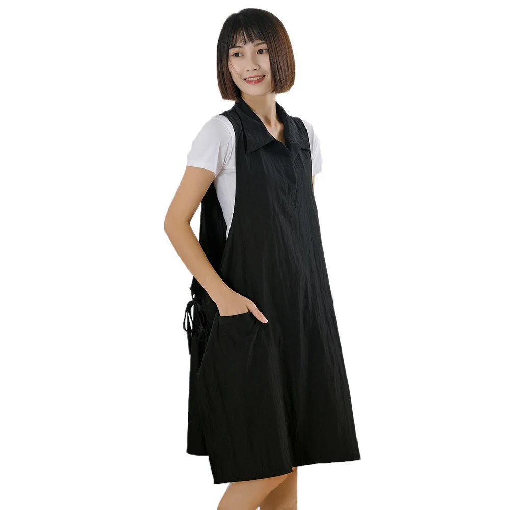 Hairdressing apron hair salon special perm dyeing oiling barber work clothes assistant apron manicure technician clothes vest image 4