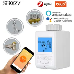 TUYA TRV Thermostatic Radiator Valve Temperature Controller Smart Radiator Thermostat Valve Control Support Alexa, Google Home