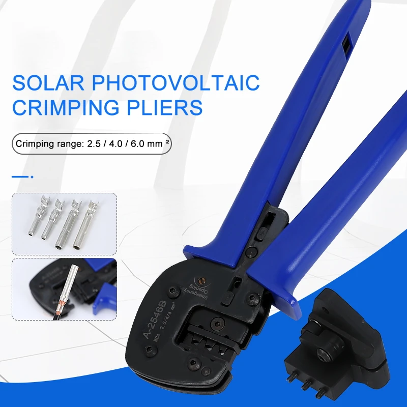 SOLAR PV Crimping Tool A2546B for SOLAR PV Connector Solar Cable 2.5 4 6mm2 PV Crimping Tools Pliers For DIY Solar Power System