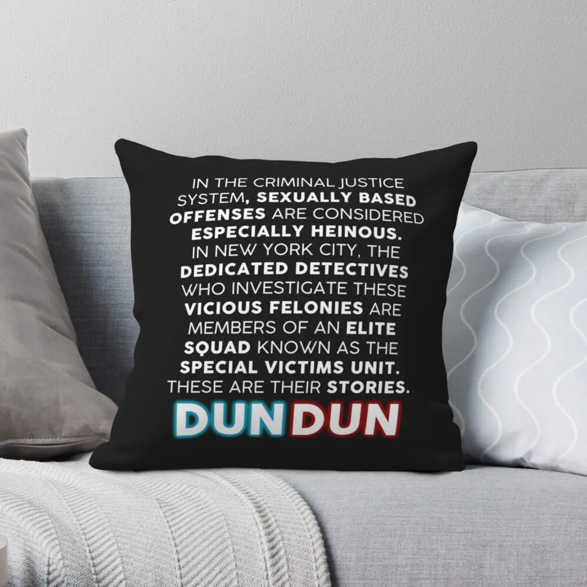 Law & Order: SVU Opening Speech Square Pillowcase Polyester Linen Velvet Pattern Zip Decor Throw Pillow Case Car Cushion Cover