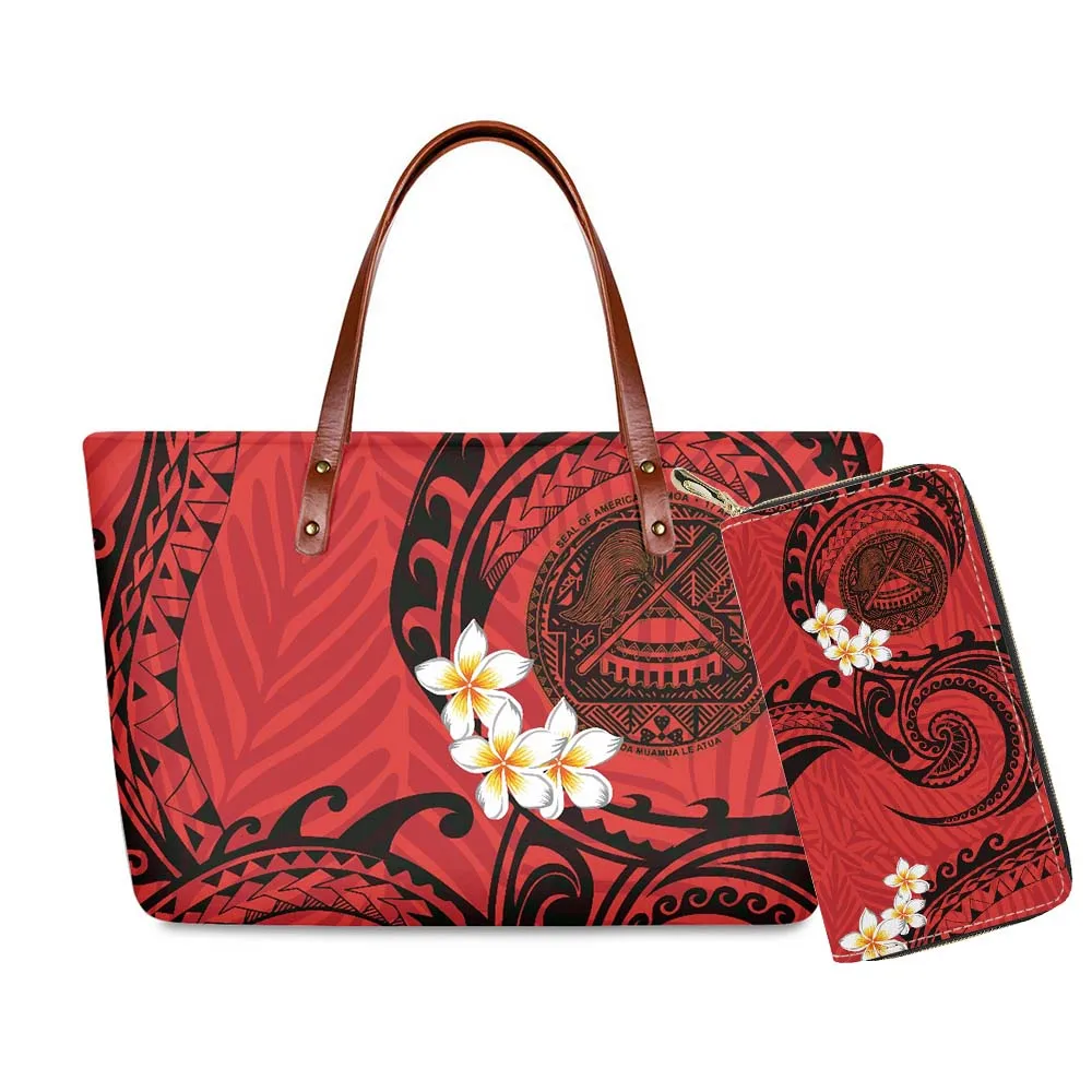 Hycool Women\'s Handbag Samoa Tribal Hawaii Flower Pattern Woman Travel Bag Tote Casual Travaling Bag Handbag Luxury Dames Tas