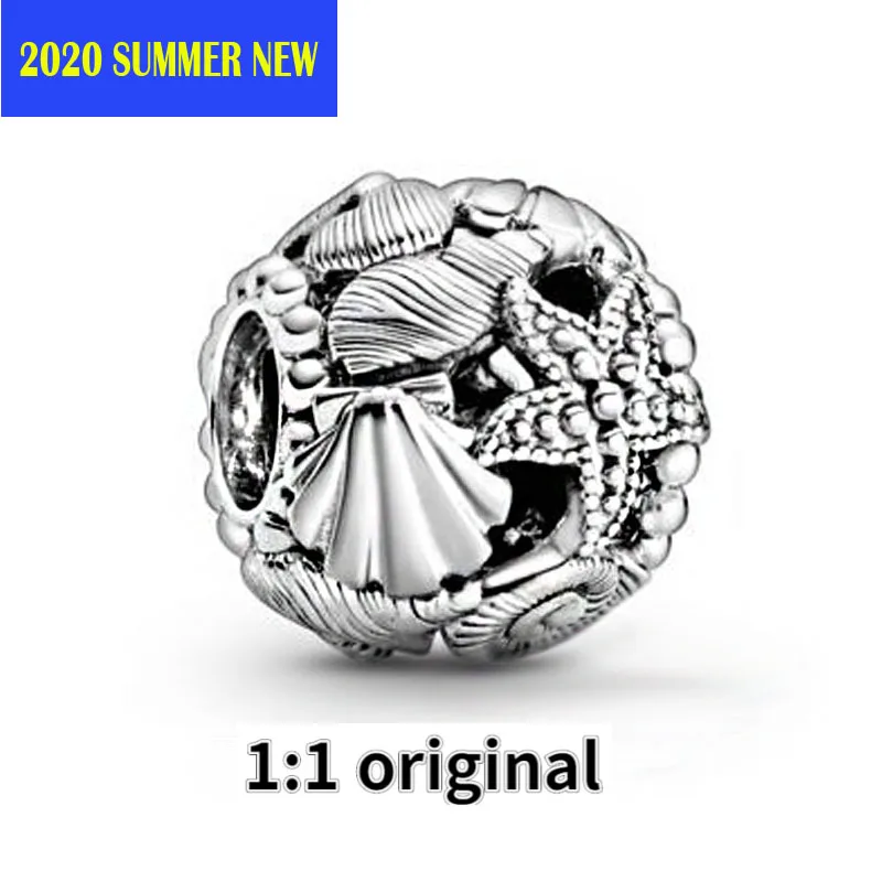 

2020 Summer 925 Sterling Silver Beads Fit Original Pandora Bracelets Underwater World Charm DIY Women Fashion Jewelry Gift