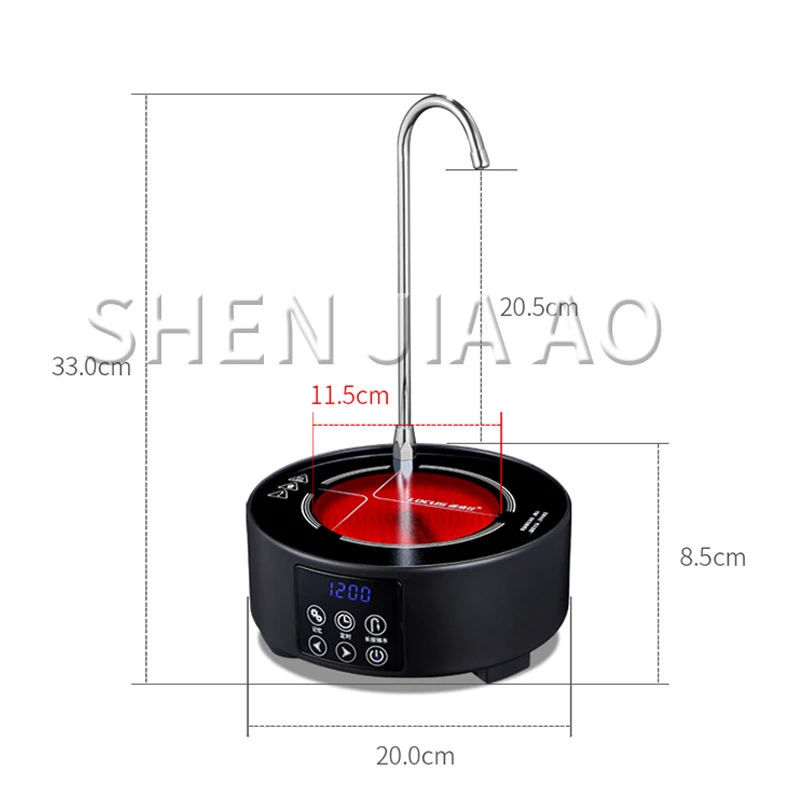 M-L5 Mini Magnetic Induction Cooker Electric Ceramic Stove Desktop Automatic Power-off/Pumping water Tea Boiler For Home 1200w