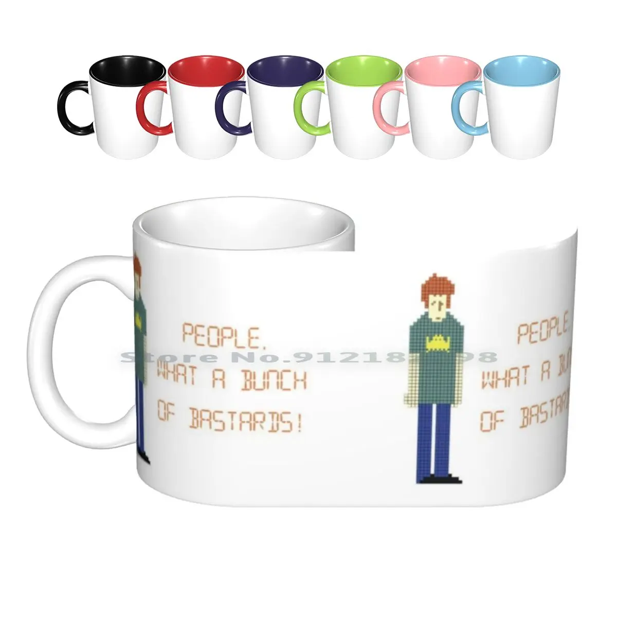 The It Crowd – People , What A Bunch Of Bastards! Ceramic Mugs Coffee Cups Milk Tea Mug The It Crowd The I T Crowd Uk British