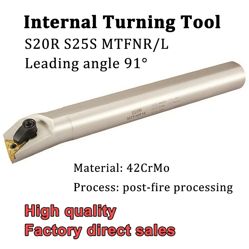 S20R MTFNR MTFNL 16 White Internal Turning Tool CNC Tool Holder For TNMG160404 TNMG160408 Carbide Inserts CNC Lathe Cutter Tools