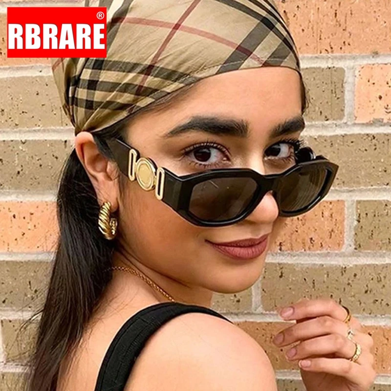 RBRARE Vintage Small Frame Sunglasses Women/men Luxury Brand Designer Vintage Gradient Sun Glasses Men Gradient Shades Glasses