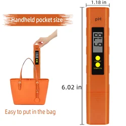 Medidor digital de pH para acuario – Tester portátil LCD de precisión