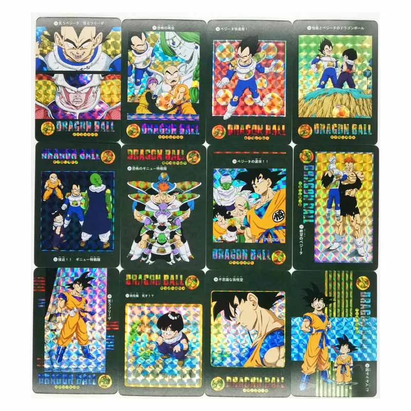 54pcs/set Dragon Ball Z GT Stormy Situation No.4 Super Saiyan Heroes Battle Card Instinct Goku Vegeta Game Collection Cards