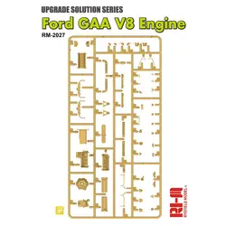 RYEFIELD MODEL RFM RM-2027 1/35 GAA V8 Engine For M4 Tank - Scale Model Kit