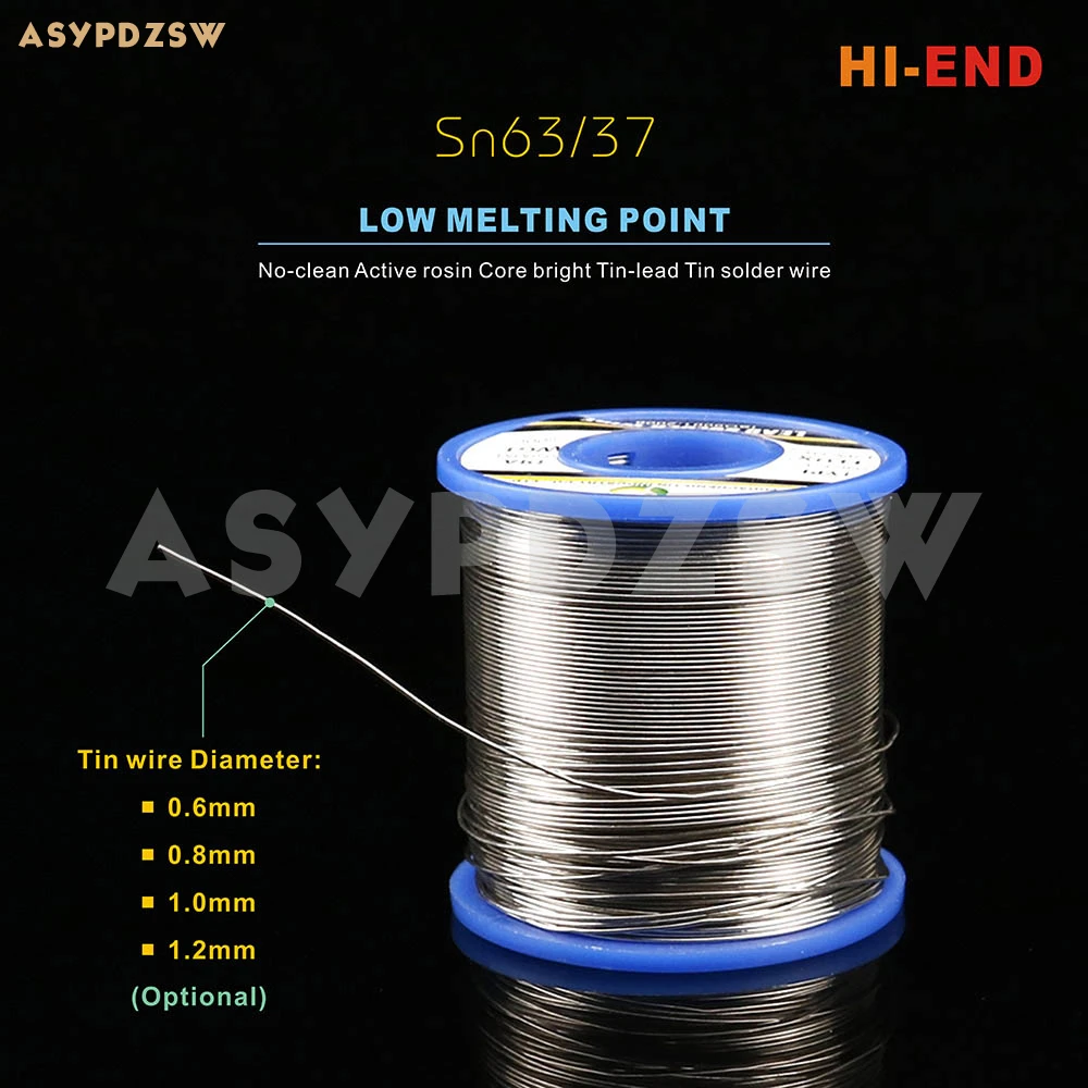 HI-END Low melting point Sn63/37 No-clean Active rosin Core bright Tin-lead solder wire 0.6/0.8/1.0/1.2mm 500g Tin wire