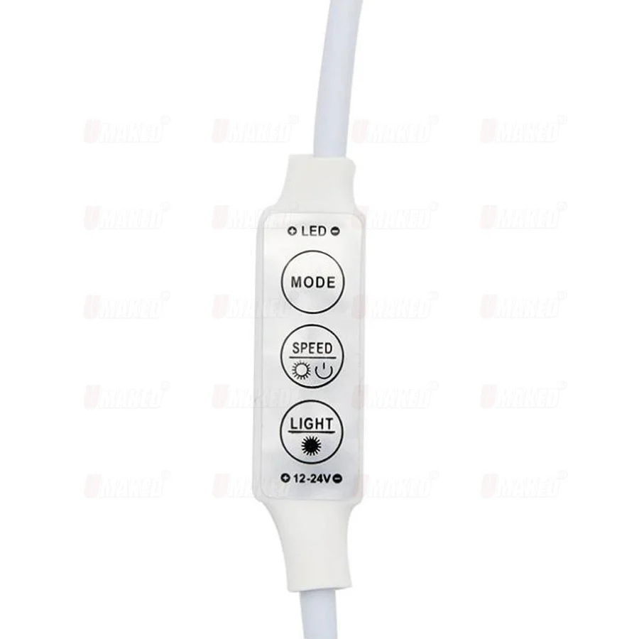 DC12V 24V Mini Led Dimmer Controller 3 Key with DC Connector to Control Single Color Led Strip Light SMD 3528 5050 5630