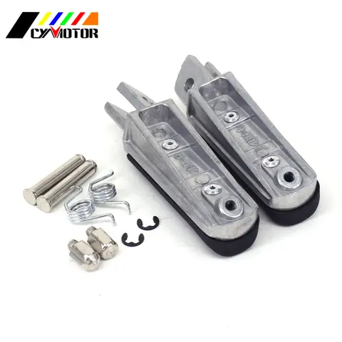 YAMAHA TDR125R FZ6 FZR FZS TDM YZF XJ 600 600 900 MT03 YZF1000 BT FJR FZ1 FZ6R 1100 1300 के लिए मोटरसाइकिल फ्रंट फुटरेस्ट फुट पेग्स 10 best sales यामाहा FZR 1000 - №2