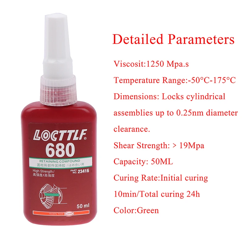 50ml 680 Retaining Compound Thread Locker Adhesive Glue Multi-purpose Use