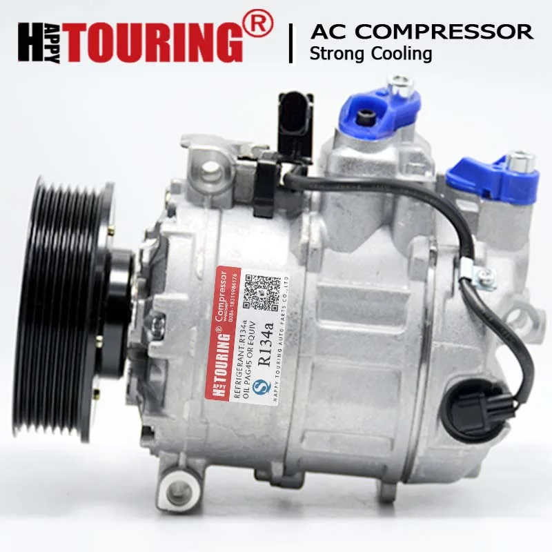 For Audi ac compressor 2002-2006 Audi A4 1.8L 3.0L,2002-2005 A4 Quattro 1.8 3.0L 7SEU16C 447220-8393 447220-8673 447220-8674