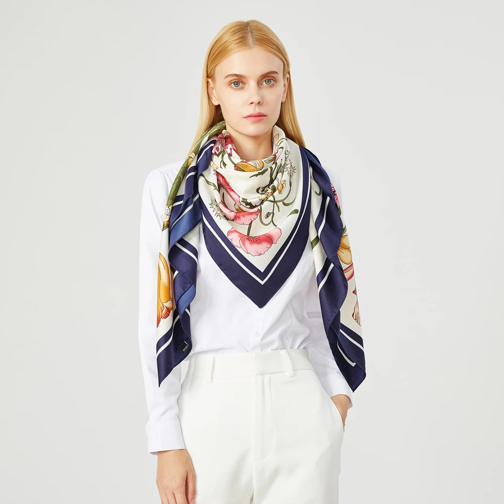 Рисунок 2 - 130 см 100% Саржевые шелковые шарфы