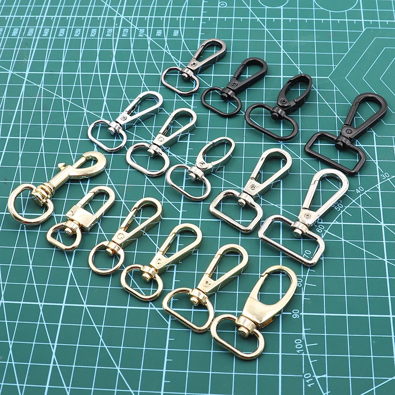 2pcs 14/20/25 /30mm Metal Bags Strap Buckles Lobster Clasp Collar Carabiner Snap Hook DIY KeyChain Bag Part Accessories