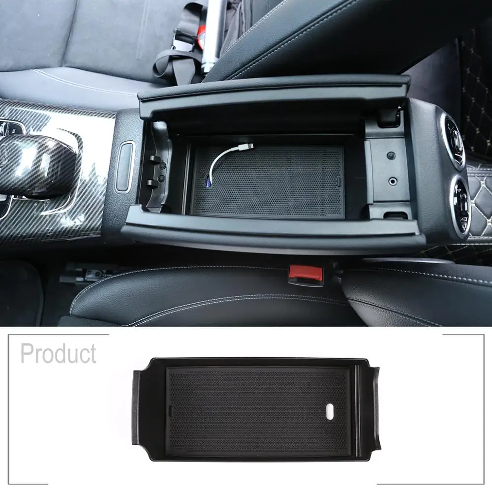 

For Mercedes benz A Class W177 A180 A200 2019 B Class W247 2019 2020 GLB Car Interior Center Console Armrest Storage Box