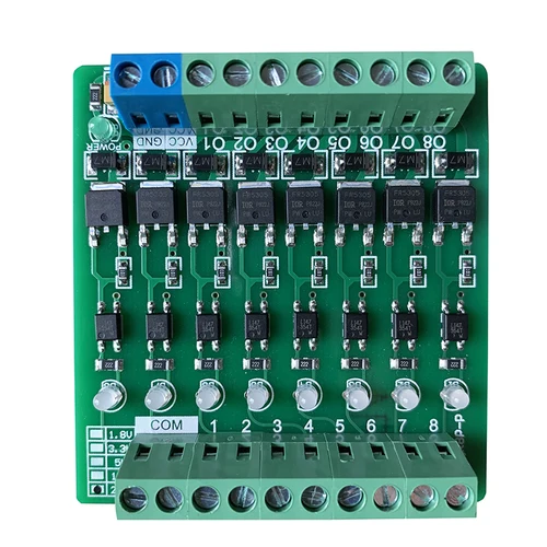 Imagen 2 del producto Placa amplificadora de potencia para PLC NPN/PNP señal para accionar válvula solenoide Transistor de aislamiento fotoeléctrico 5A, 3,3 V 5V 12V 24V
