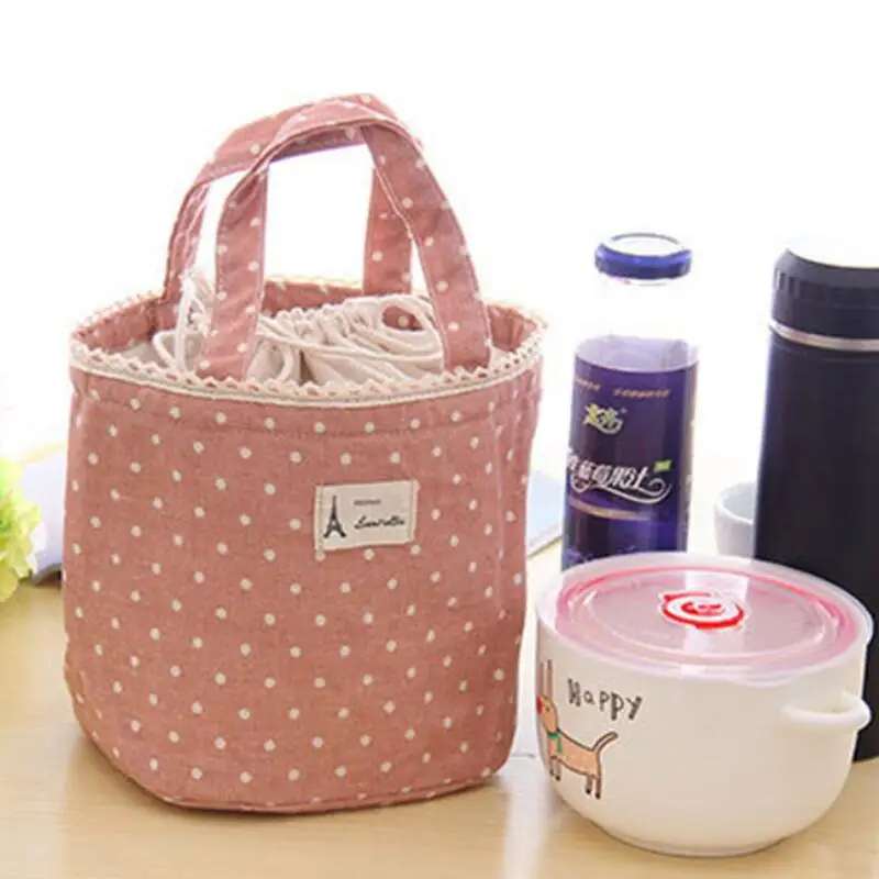 Drawstring Lunch bag Ice cream insulation bag and linen lunch totes Breast Milk Storage Bags LX8216