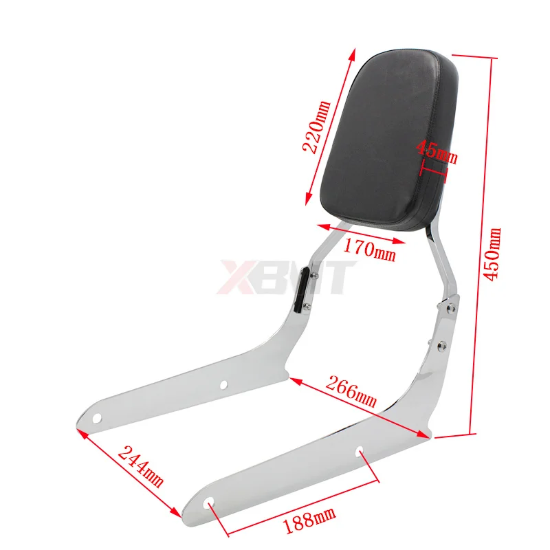 Motorcycle Passenger Backrest Sissy Bar For Honda Shadow Spirit 750 VT750 VT750C2 2007-2014 Phantom VT750C2B 2010-2019