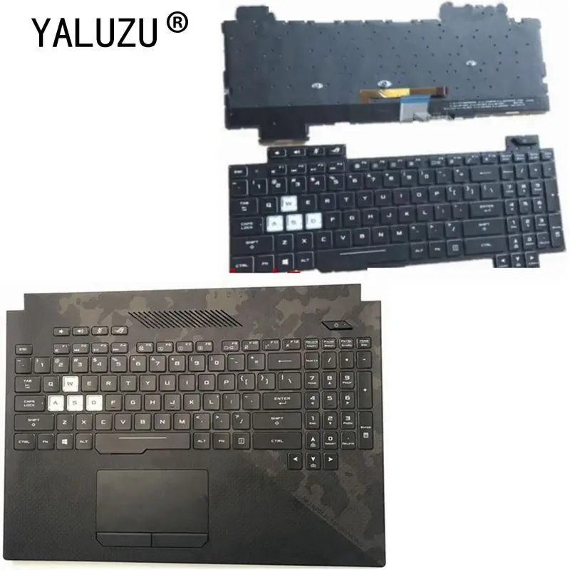 Teclado Retroiluminado para Asus Rog Strix Scar ii Gl704 Gl704gm Gl704floral com Descanso para as Mãos
