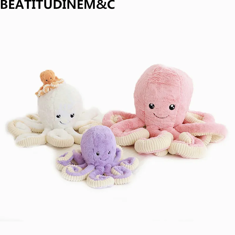 New Simulation 18/40/60/80cm Rabbit hair big octopus doll octopus Plush Toys Kids Toy Home Decoration Christmas Gifts