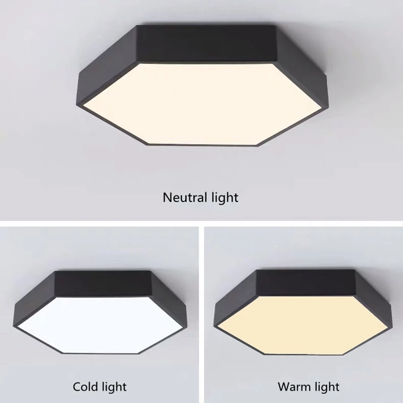 LED Ceiling Lights Modern Ceiling Lamp for Living Room Lighting Fixture Bedroom lights Nordic Hexagonal Study Kitchen light lamp