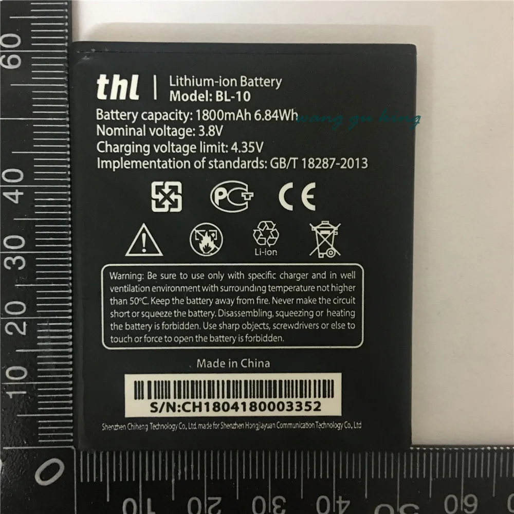 

Original Battery for THL BL-10 1800mAh Backup Li-ion Battery for THL BL-10 BL10 T12 Smartphone Replacement